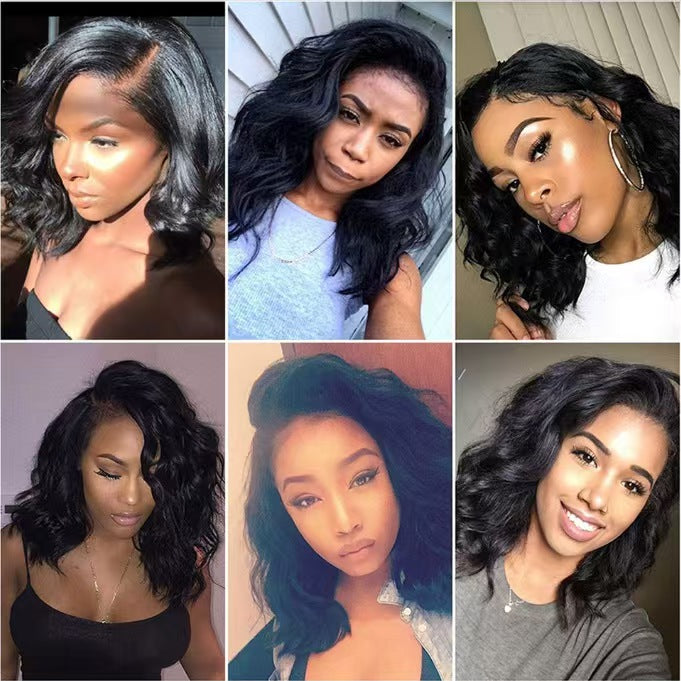 Women's black wig