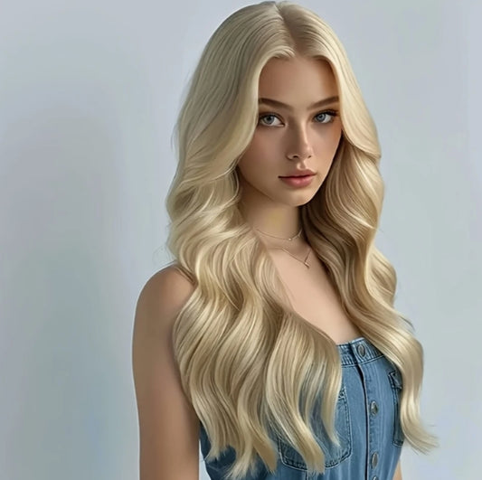 Women's gloden curly wig