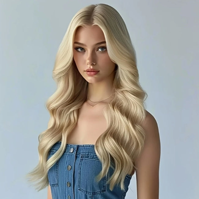 Women's gloden curly wig