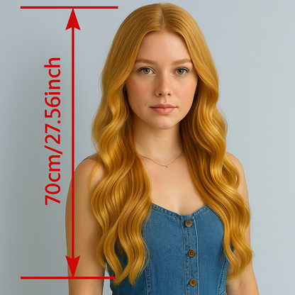 Women's gloden curly wig