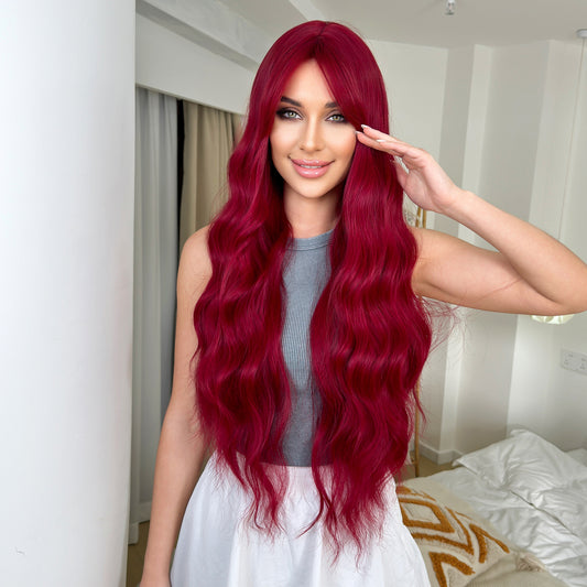Women's Red Halloween wig