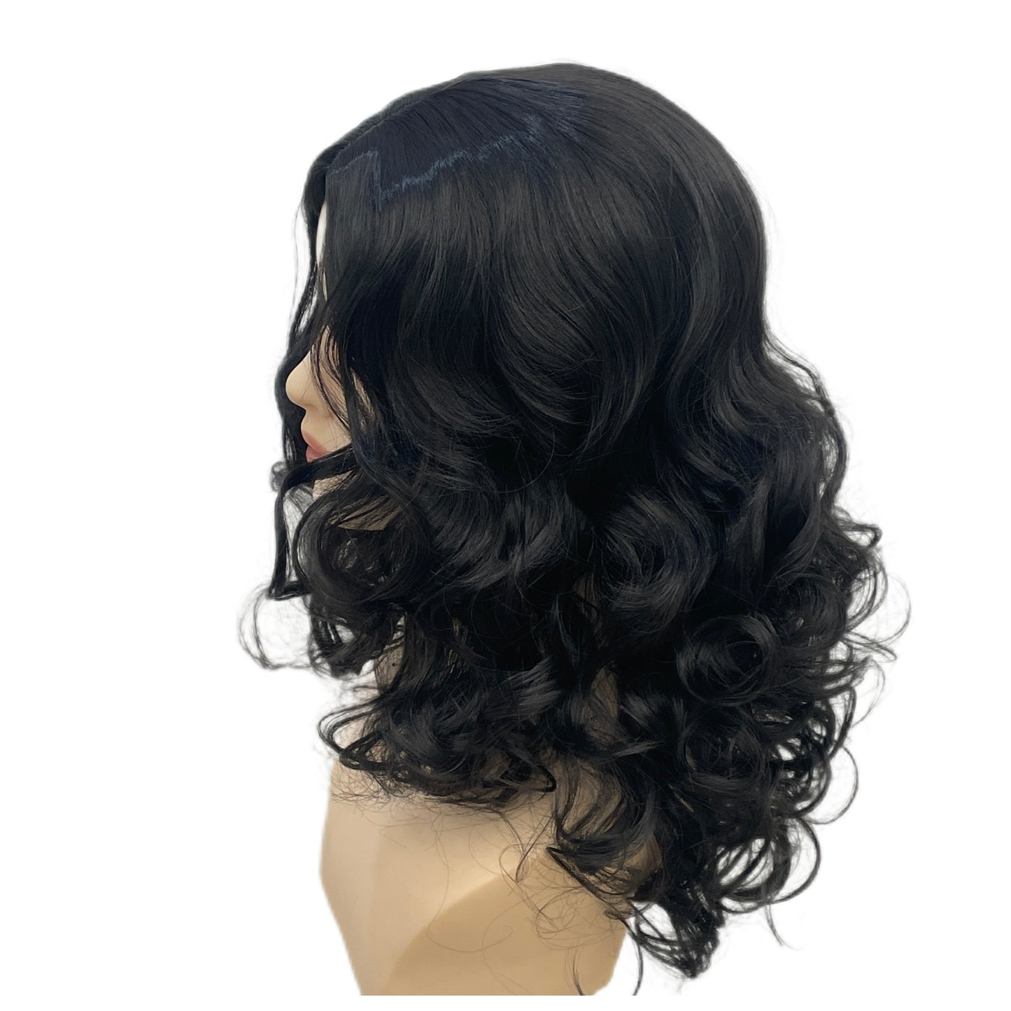 Women's black wig