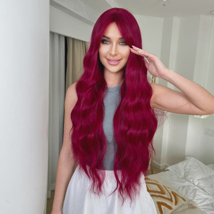 Women's Red Halloween wig